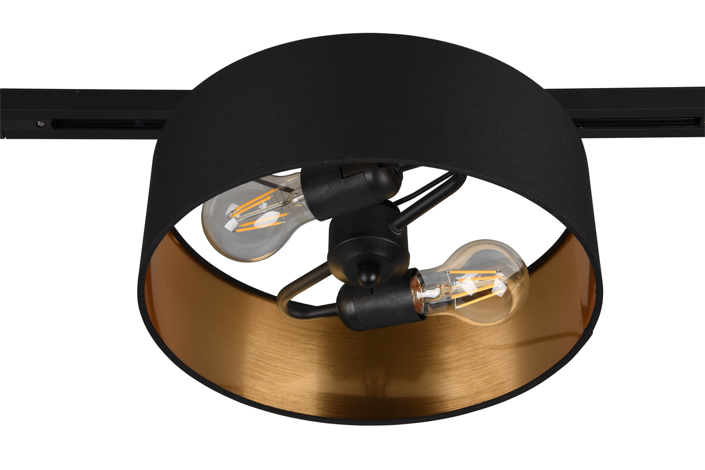 Kattovalaisin TRIO Duoline Hostel 2xE27 musta/kulta