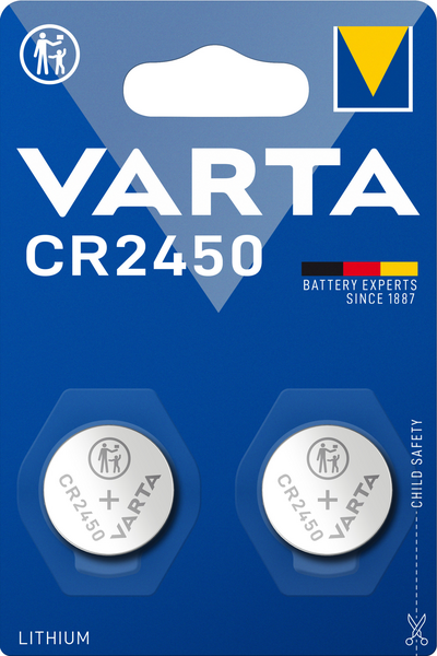 BATTERI VARTA KNAPPCELL LITHIUM CR2450 2ST