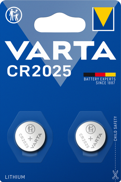Nappiparisto VARTA CR 2025 Litium 2kpl