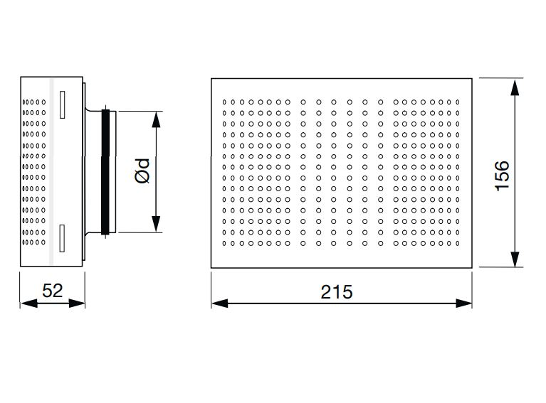 Tuloilmahajotin Lindab SHH-100