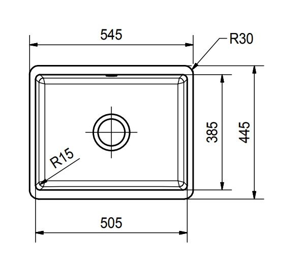 Alta asennettava allas Franke Kubus KBK 110-50 valkoinen