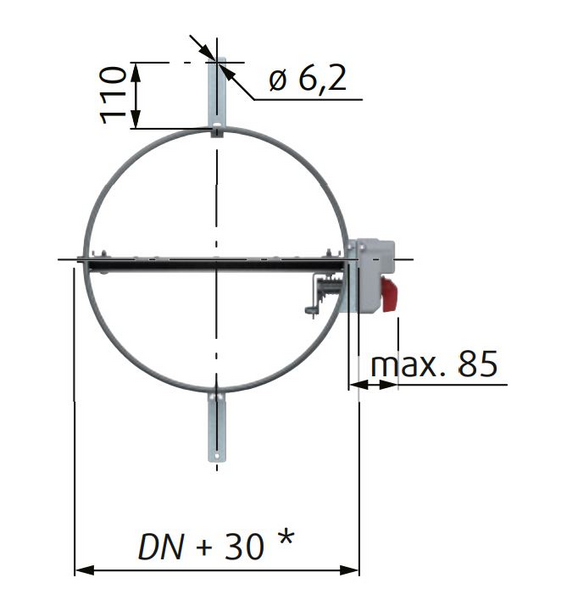 Palopelti Lindab FDR-3G 500 EI60/90/120 S