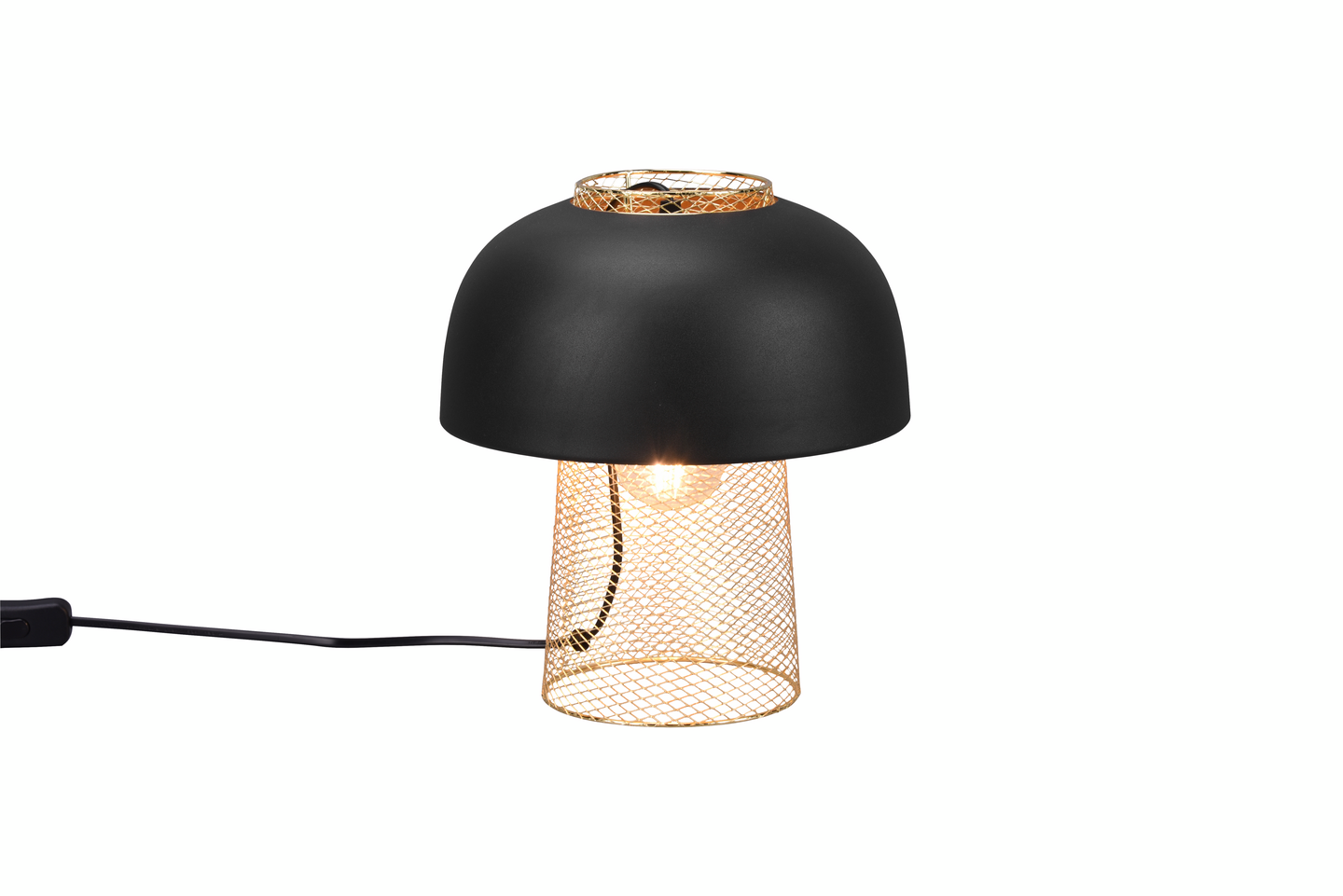 Pöytävalaisin TRIO Punch E27 mattamusta