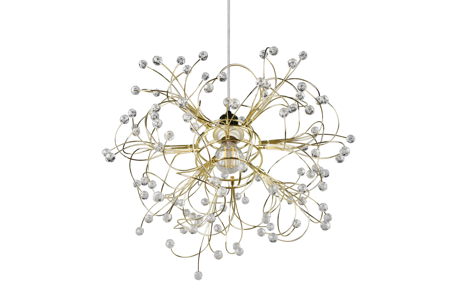 Riippuvalaisin TRIO Gloria E27 52cm kiillotettu messinki