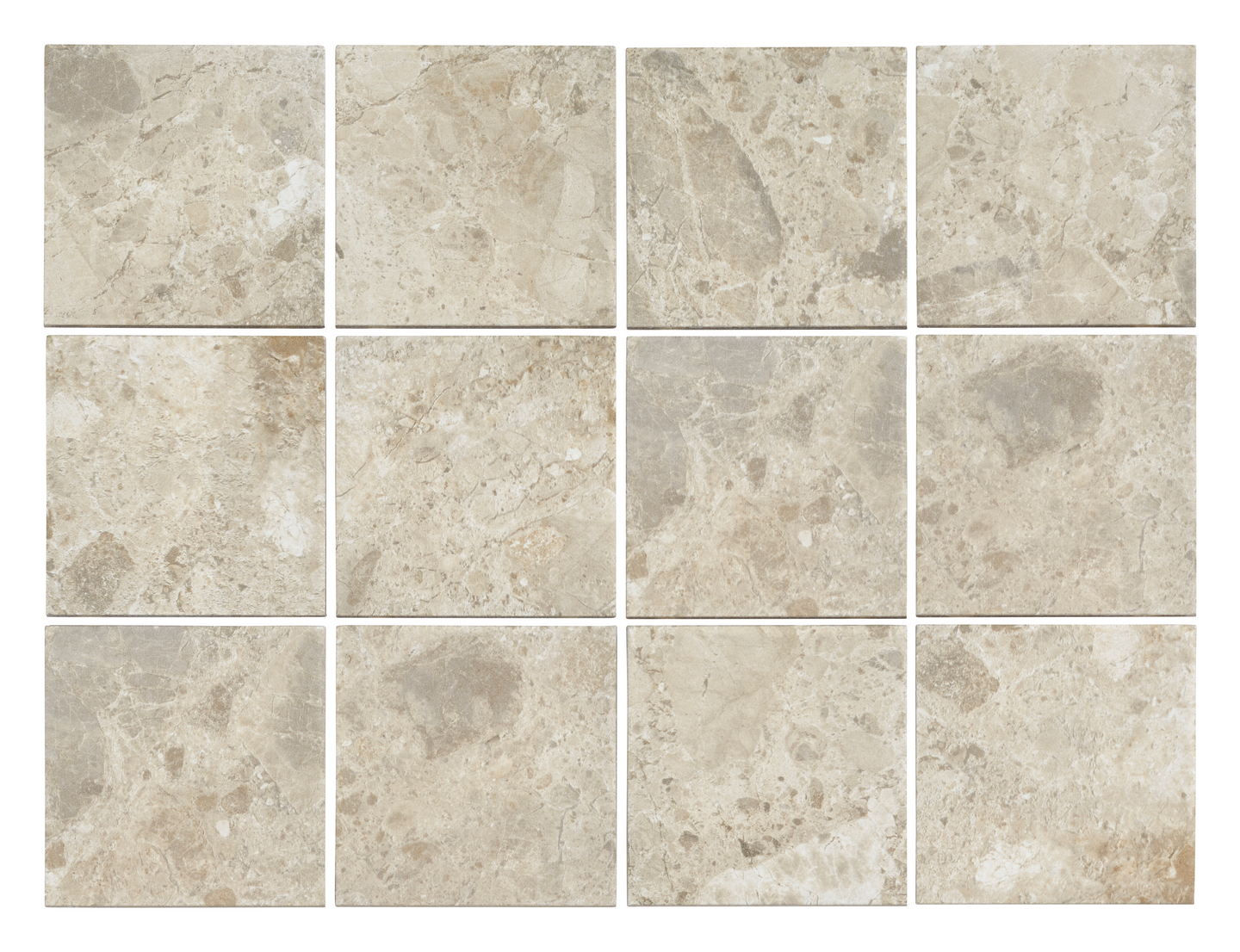 Lattialaatta Caràcter 10x10 Mix beige 0,96m²