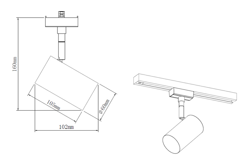 Spottivalaisin TRIO Duoline Marley GU10 1-os harjattu teräs