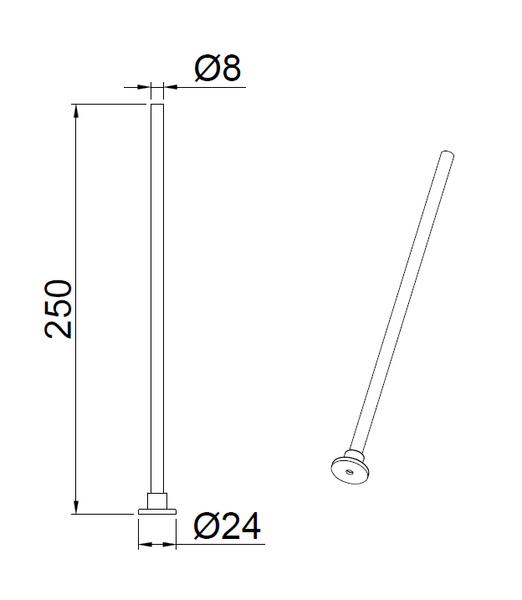 Kattoripustussetti TRIO Duoline 25cm harmaa