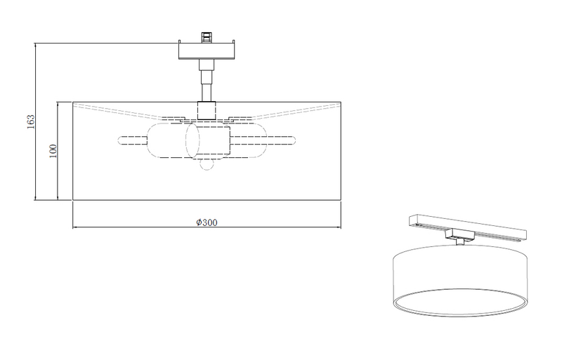 Kattovalaisin TRIO Duoline Hostel 2xE27 musta/kulta