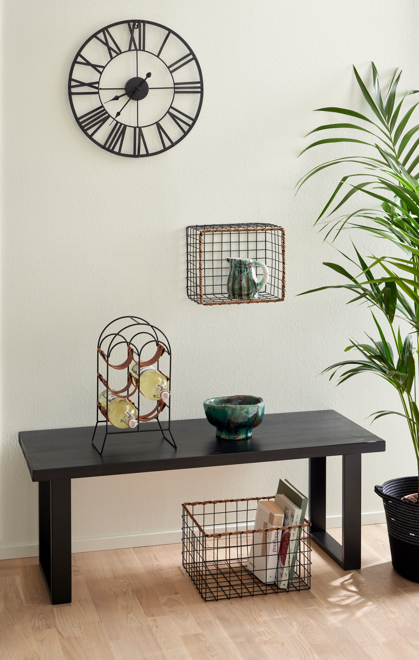 Metallijalka Cello U 400mm musta 2kpl