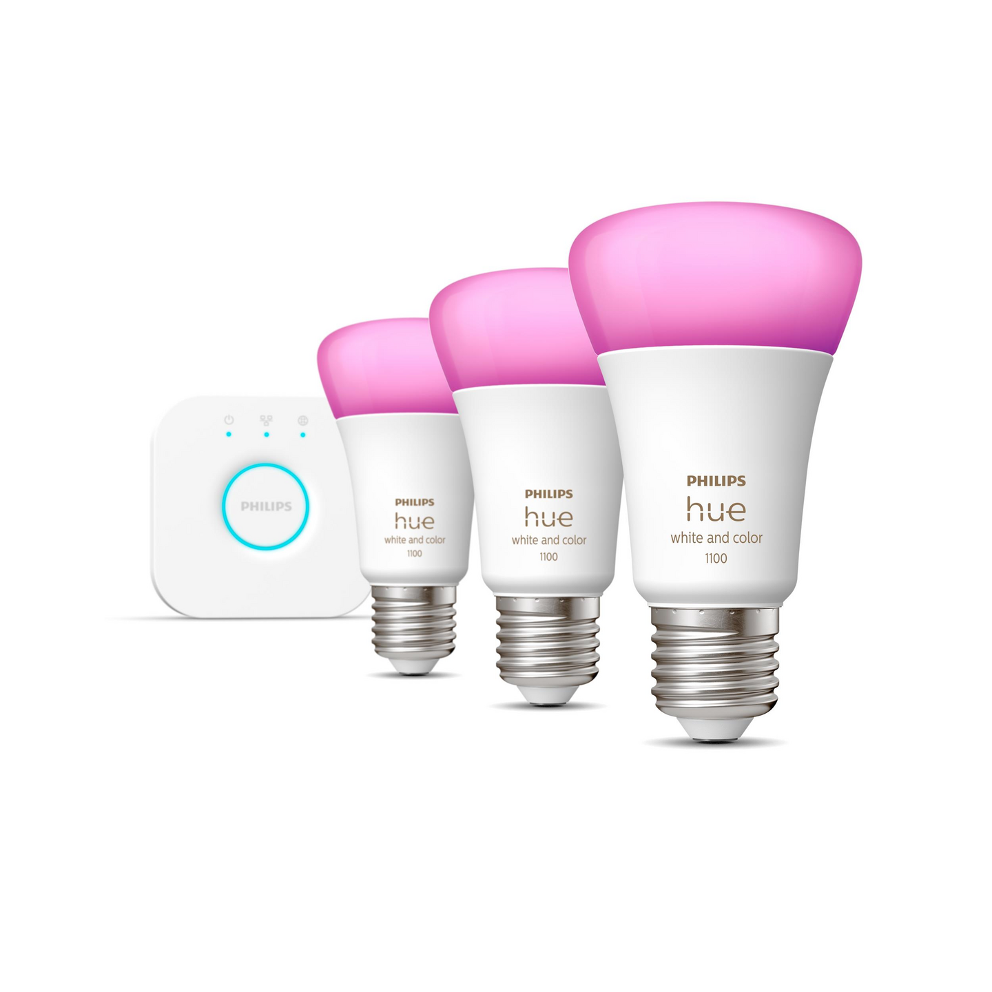 Aloituspakkaus Philips Hue White and Color Ambiance 9W A60 E27 3kpl