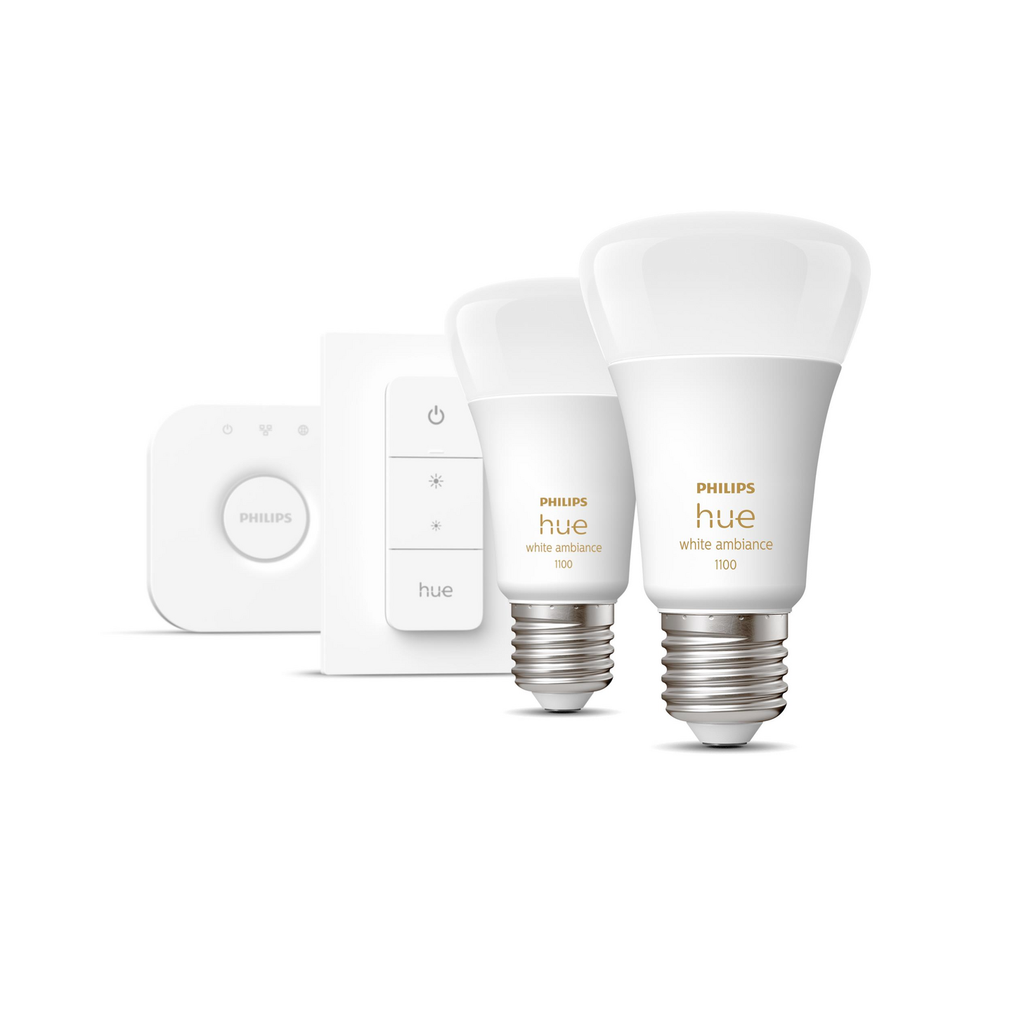 Aloituspakkaus Philips Hue White Ambiance 8W A60 E27 2kpl