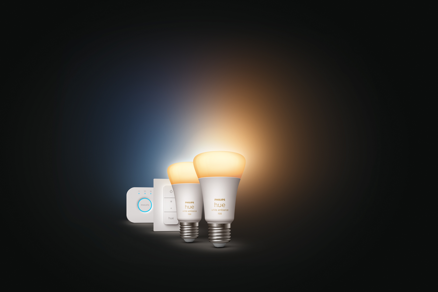 Aloituspakkaus Philips Hue White Ambiance 8W A60 E27 2kpl