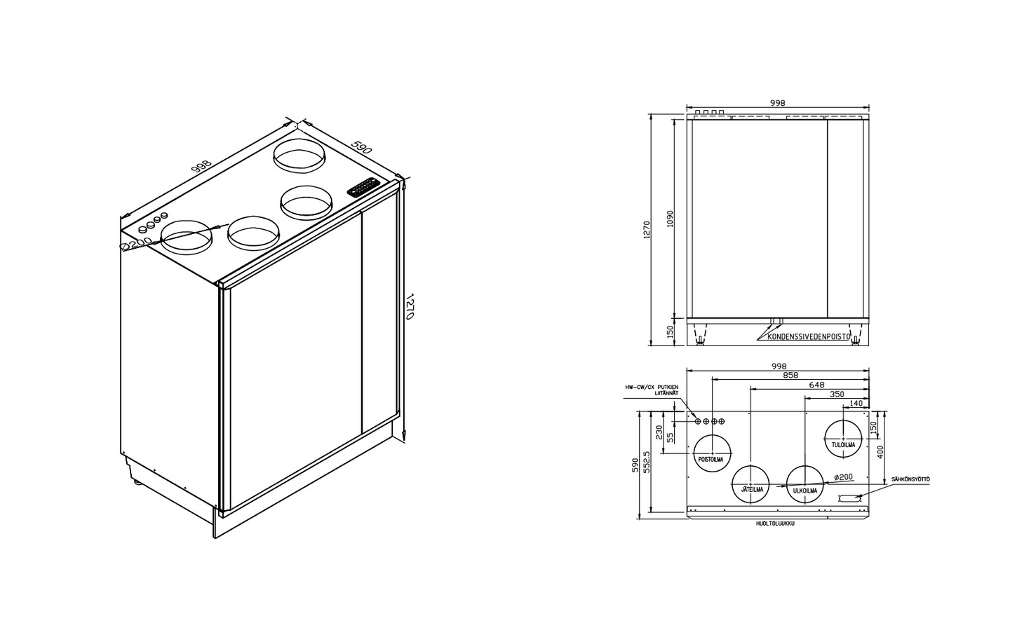 Ilmanvaihtokone Enervent Pelican Z Hp Eair