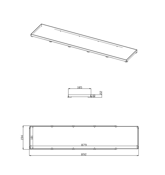 Lattiakaivon kansi Vieser Line laatoitettava