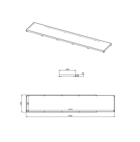 Lattiakaivon kansi Vieser Line laatoitettava