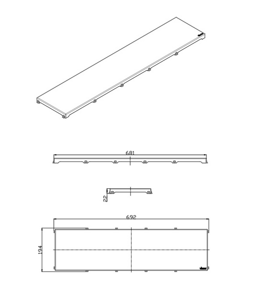 Lattiakaivon kansi Vieser Line Core rst