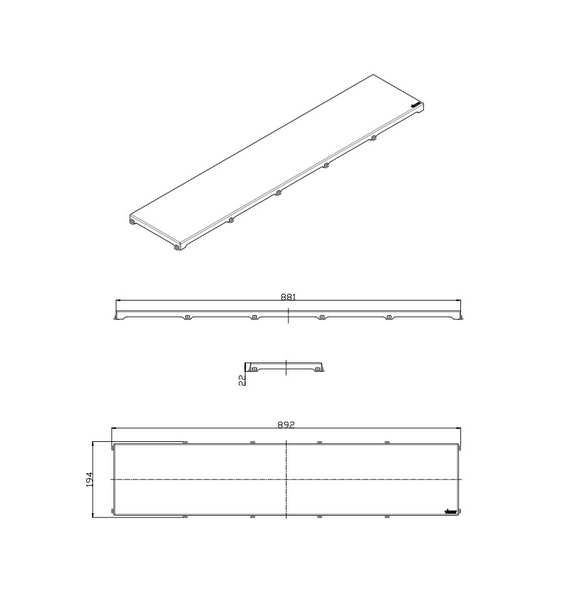 Lattiakaivon kansi Vieser Line Core rst
