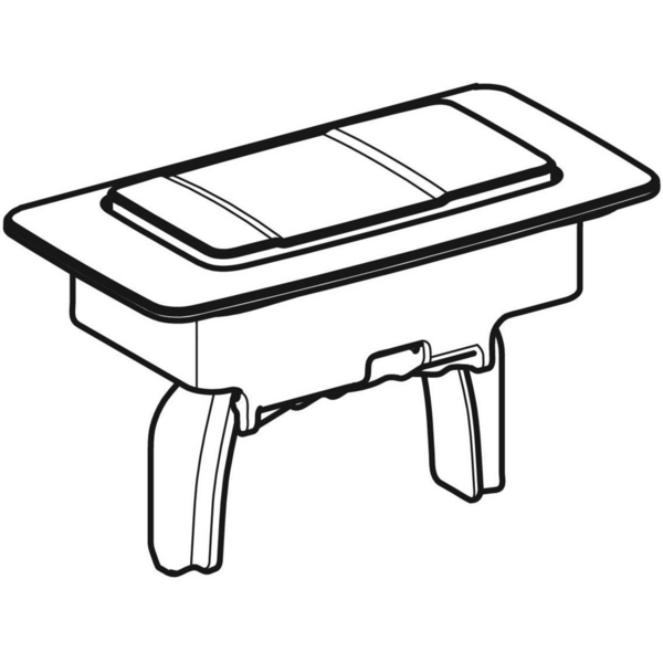 Wc-varaosa IDO Seven D Z6203000001 2-toiminen painike kromi