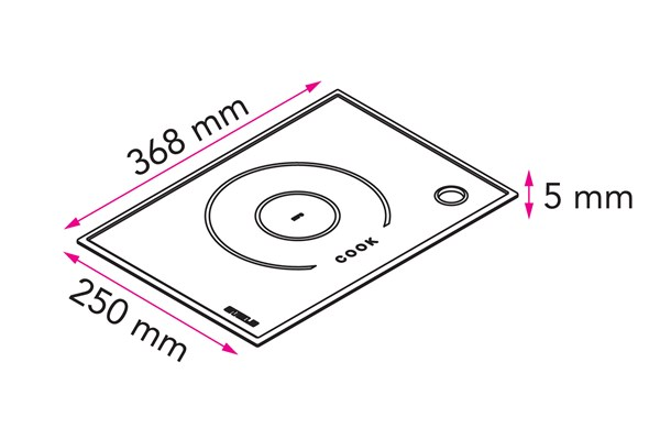 Silikonialusta Cook-1 musta