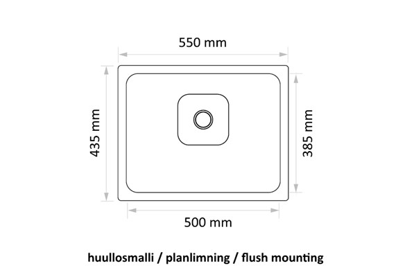 Keittiöllas Stala CEG-50BF musta huullos