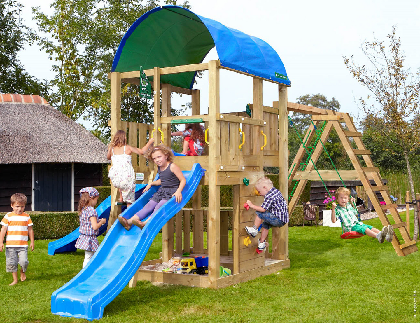 Jungle Gym Farm leikkitorni ja Climb Module X'tra