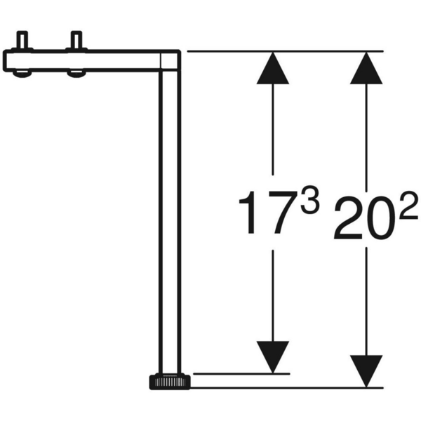 Jalkasarja IDO Sense Art 20,2cm 2kpl valkoinen