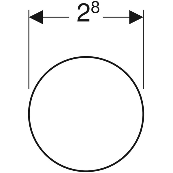 Nuppivedin IDO 2,5cm valkoinen