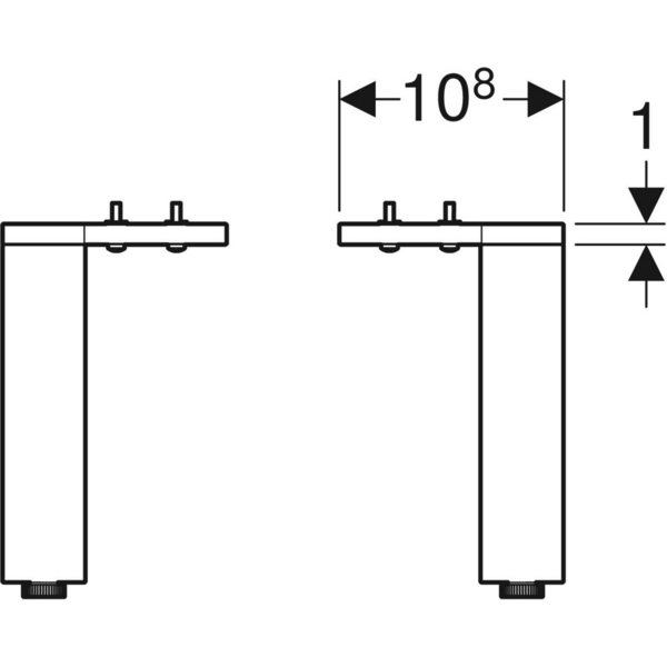 Jalkasarja IDO Sense Art 20,2cm 2kpl valkoinen