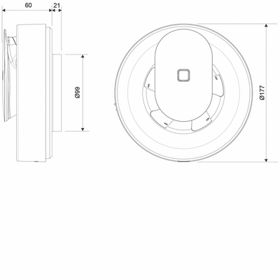 Puhallin Pax Calima musta täysautomaattinen