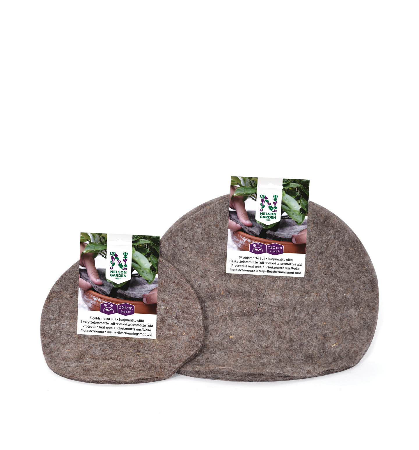 Suojamatto villaa halkaisija 30cm 2kpl