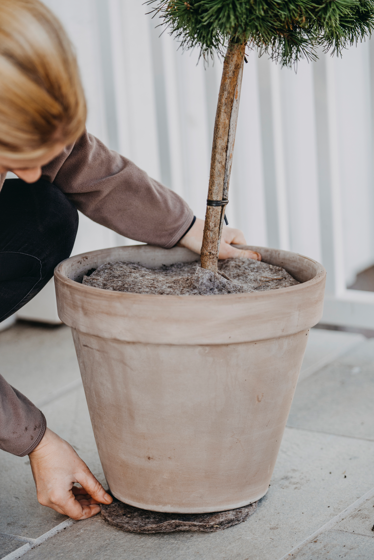 Suojamatto villaa halkaisija 30cm 2kpl