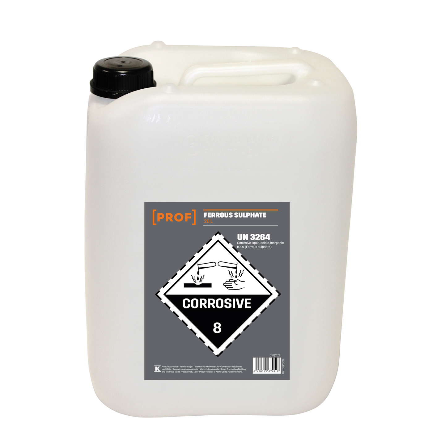 Saostuskemikaali PROF ferrisulfaatti 30kg 20l