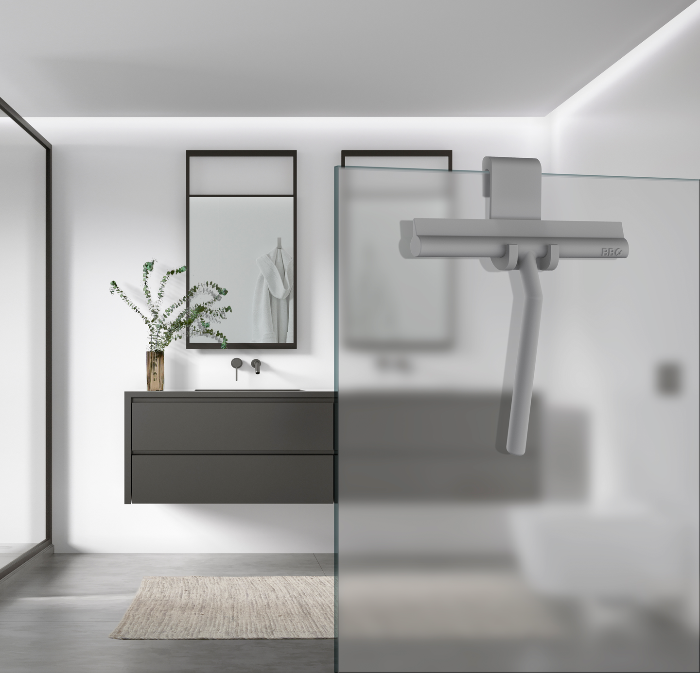 Suihkulasta Beslagsboden harmaa BG1310