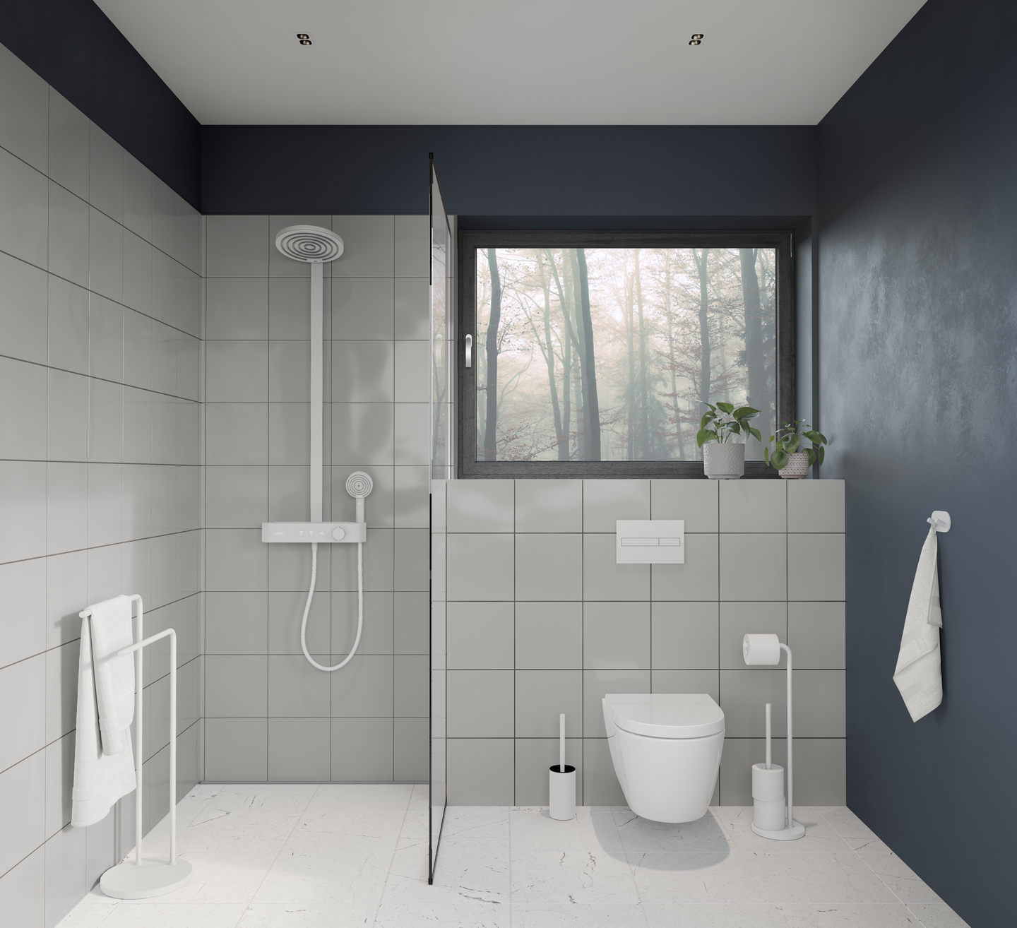 Wc-Harja Beslagsboden valkoinen BX1233