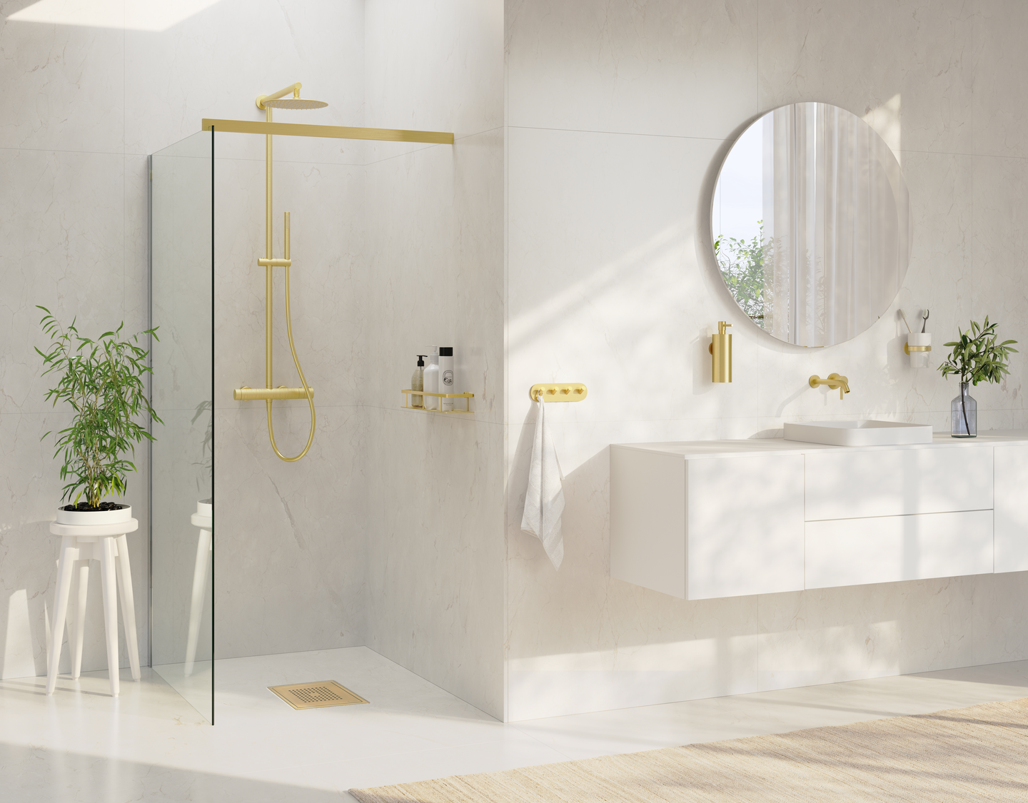 Nelikoukkusarja Smedbo Home HV359 harjattu messinki