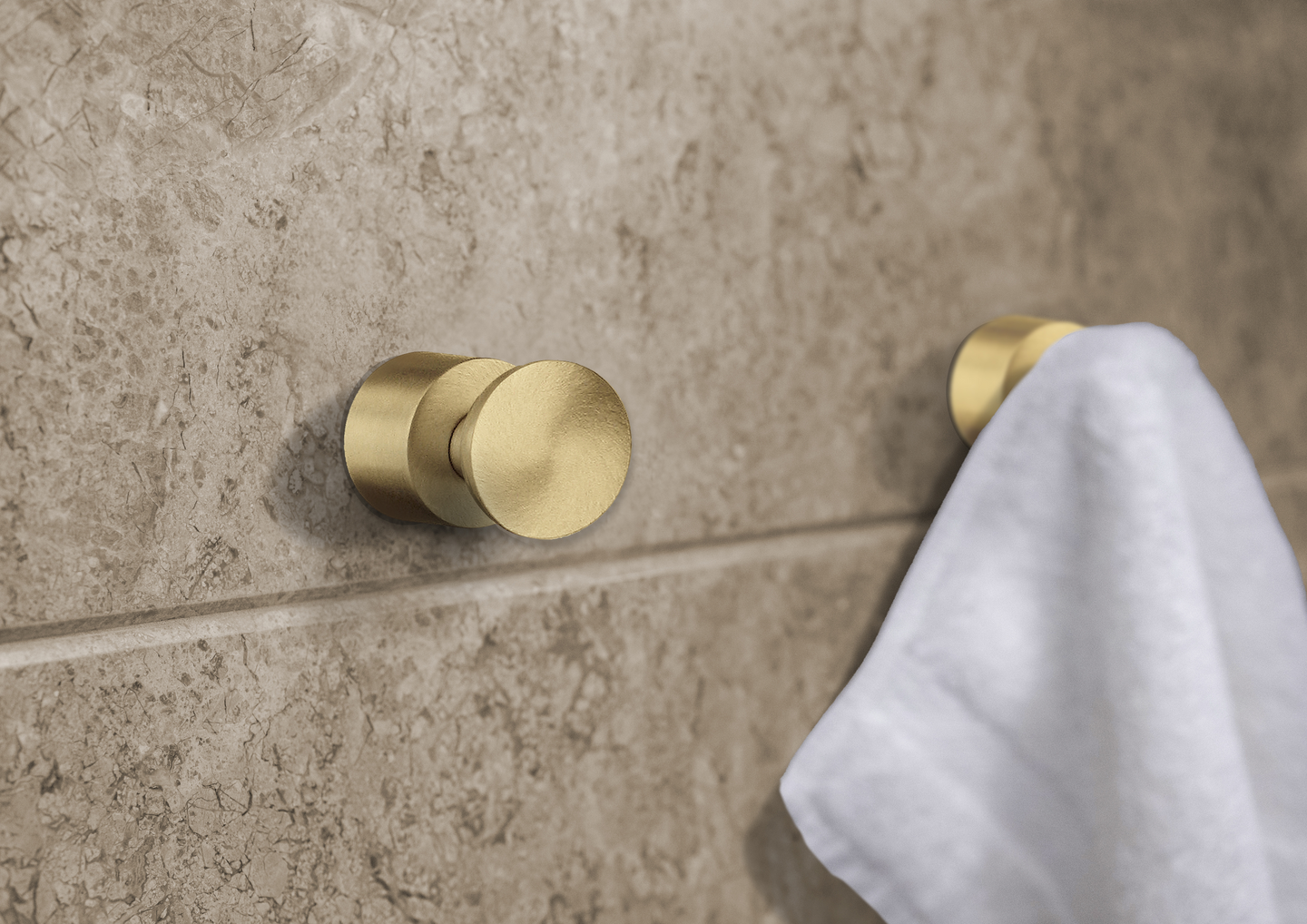 Nuppikoukkupari Smedbo Home HV3455 harjattu messinki