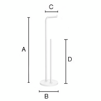 Wc-Paperi/Varapaperiteline Beslagsboden valkoinen BX1230