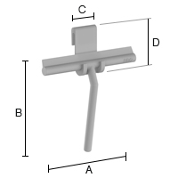 Suihkulasta Beslagsboden harmaa BG1310