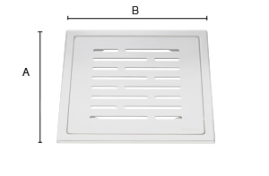 Lattiakaivonkansi Smedbo Outline ruostumaton teräs FB506 mattamusta janat