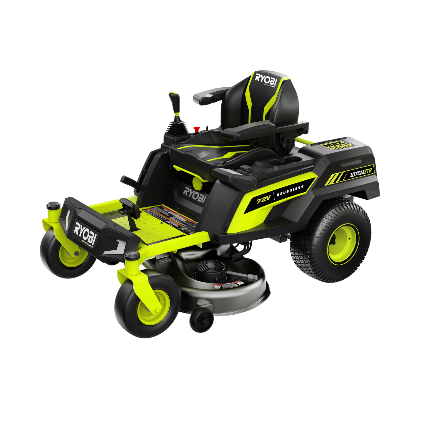 Akkuajoleikkuri Ryobi RY72ZTRX107-210 72V 2x10Ah joystick-ohjaus