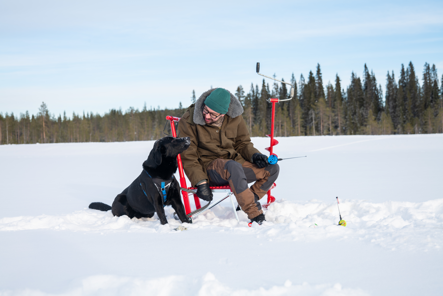 Pilkkikelkka ESLA P6 punainen