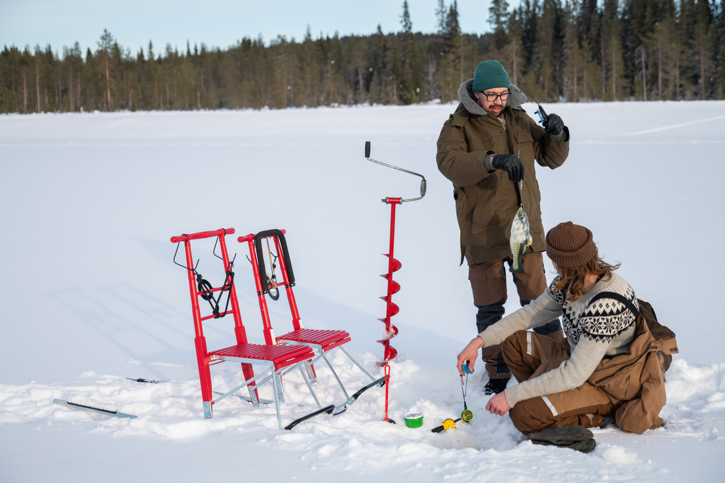 Pilkkikelkka ESLA P6 punainen