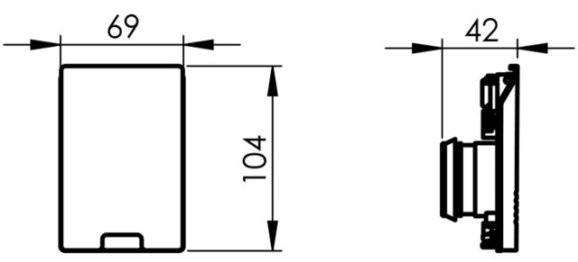 Kansiasennelma Allaway valkoinen muovi 80175