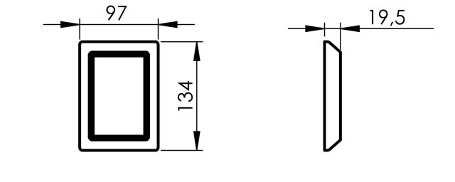 Kohoasennuskehys Allaway muovi valkoinen 80205