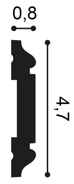 Orac Decor seinälista PX144 200x4,7x0,8cm