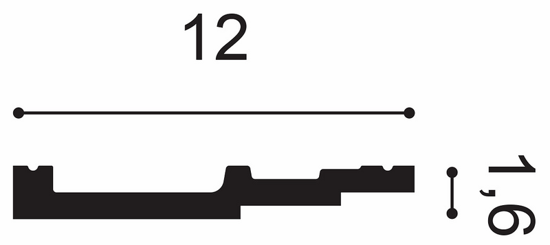 Orac Decor lista SX180 200x12x1,6cm