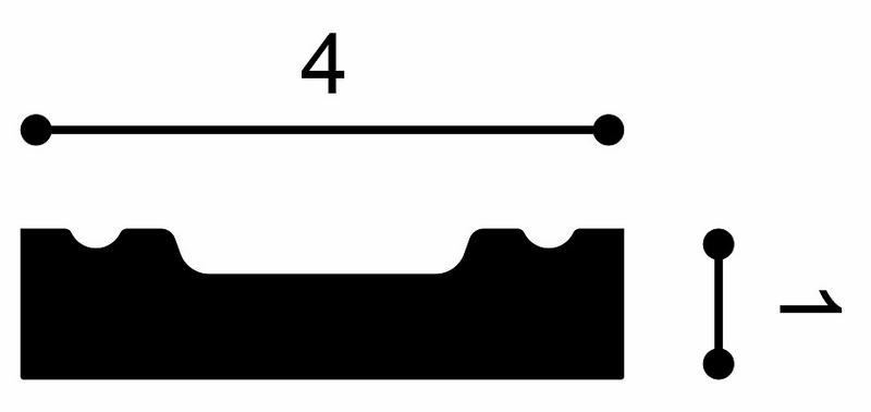 Orac Decor lista SX162 200x4x1cm