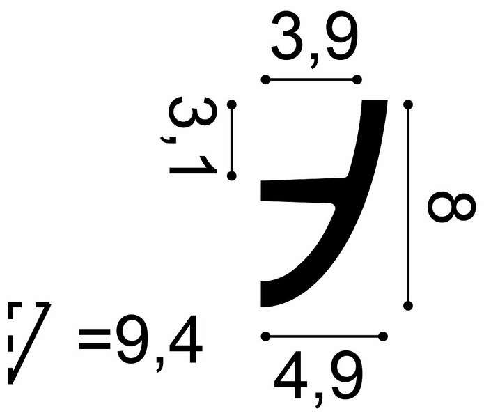 Orac Decor valolista C373 200x8x5cm