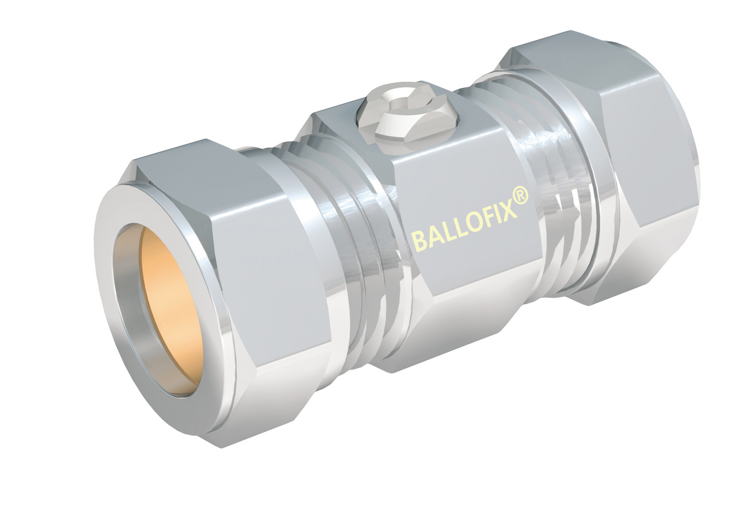 Kuulasulkuventtiili Ballofix 15x15 kromi