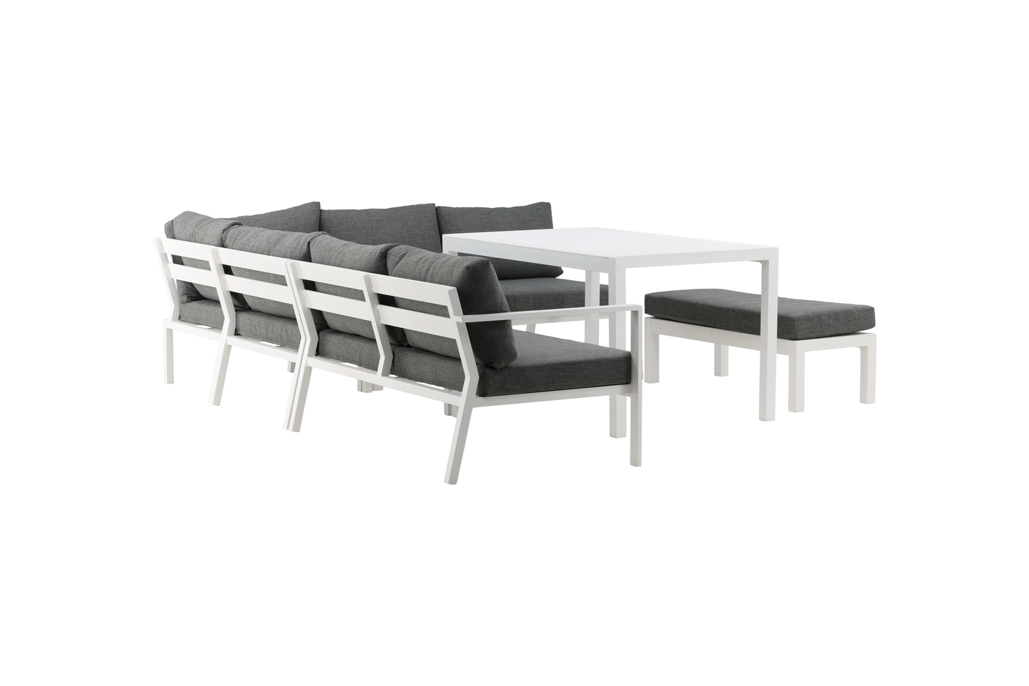 HÖRNSOFFA CELLO RASMUS V/G VIT/GRÅ